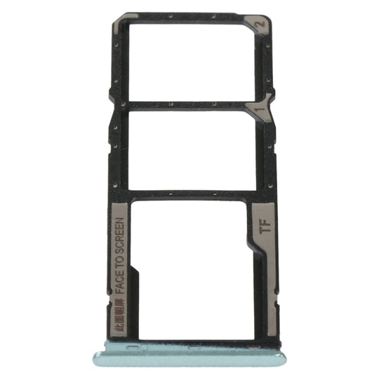 Plateau de carte SIM + plateau de carte SIM + plateau de carte Micro SD pour Xiaomi Redmi 10C/Redmi 10 India (vert)
