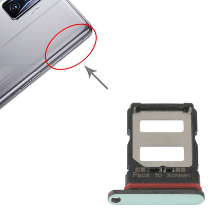 For Xiaomi Redmi K50/K50 Pro SIM Card Tray + SIM Card Tray (Green) - Card Tray by buy2fix | Online Shopping UK | buy2fix