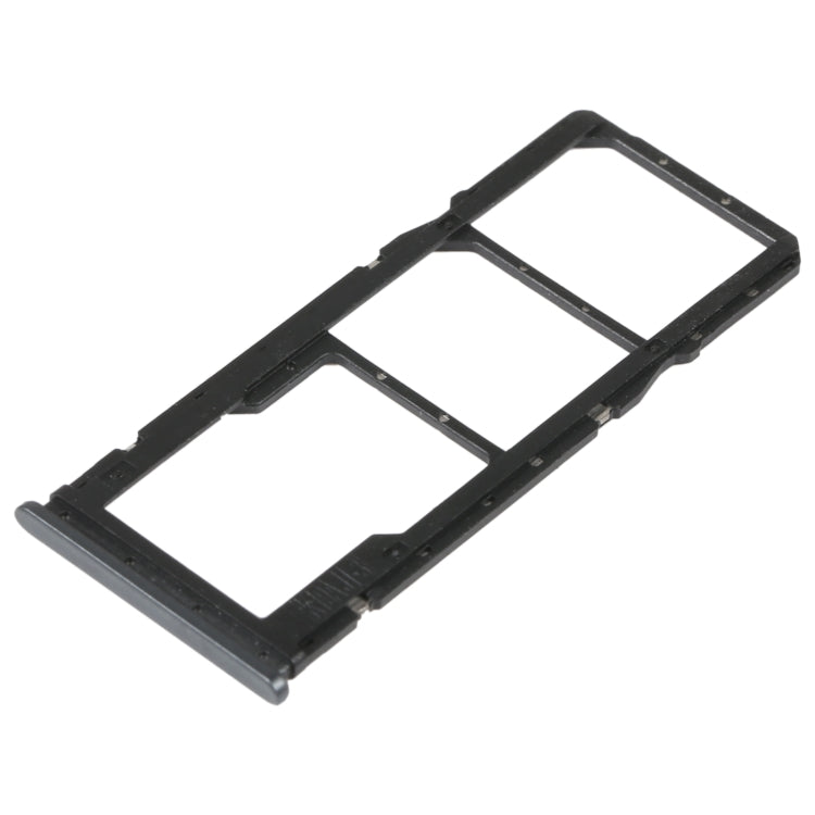 SIM Card Tray + SIM Card Tray + Micro SD Card Tray For Xiaomi Redmi 10 5G (Black) - Card Tray by buy2fix | Online Shopping UK | buy2fix