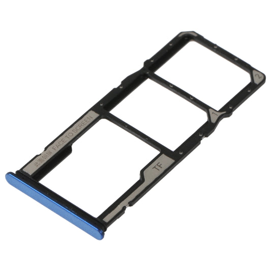 For Xiaomi Redmi Note 11SE SIM Card Tray + SIM Card Tray + Micro SD Card Tray(Blue) by buy2fix