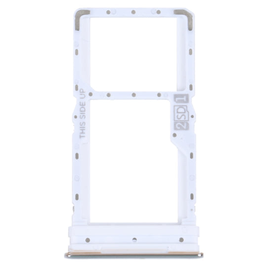 For Motorola Moto G52 SIM Card Tray + SIM / Micro SD Card Tray (Silver)