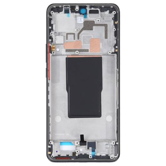 For Xiaomi Redmi K50 Ultra / 12T / 12T Pro Original Front Housing LCD Frame Bezel Plate(Black) by buy2fix