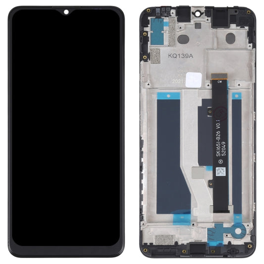 OEM LCD Screen For ZTE Blade A71 A7030 2021 Digitizer Full Assembly with Frame (Black) by buy2fix