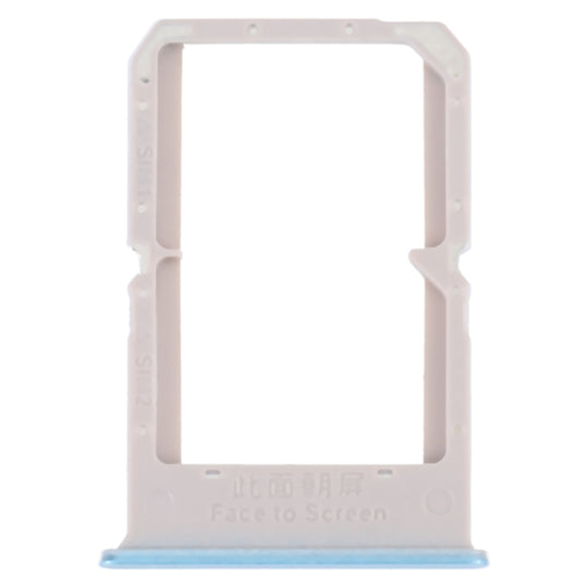Pour OPPO A72 4G / A92 4G Plateau de carte SIM + Plateau de carte SIM (Bleu)