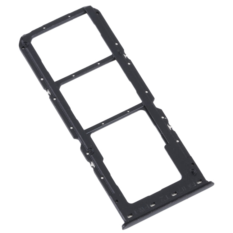 For OPPO A52 4G SIM Card Tray + SIM Card Tray + Micro SD Card Tray (Black) - Card Socket by buy2fix | Online Shopping UK | buy2fix