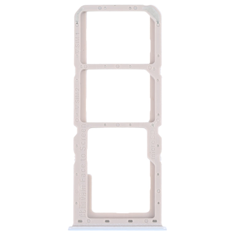 For OPPO A52 4G SIM Card Tray + SIM Card Tray + Micro SD Card Tray (White) - Card Socket by buy2fix | Online Shopping UK | buy2fix