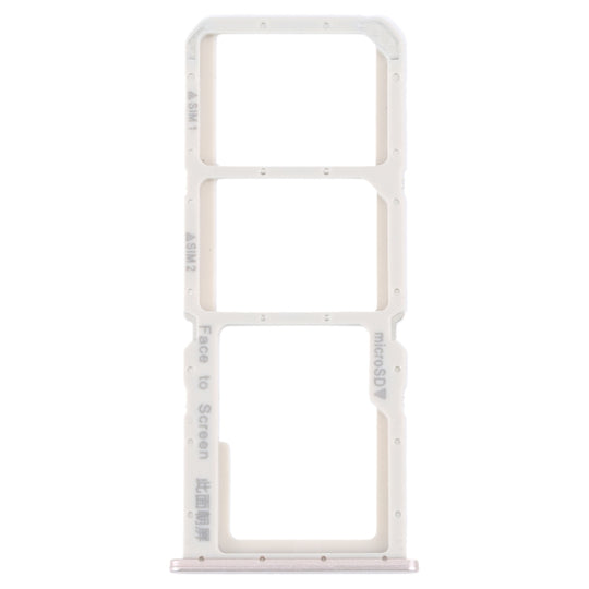 Pour OPPO A73 4G / F17 / A93 4G / A73 5G Plateau pour carte SIM + Plateau pour carte SIM + Plateau pour carte Micro SD (Or)