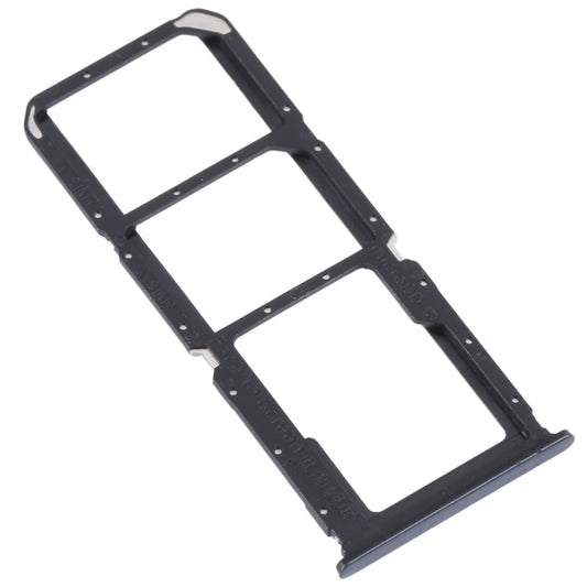 For OPPO Reno5 Lite / Reno5 F / A94 4G SIM Card Tray + SIM Card Tray + Micro SD Card Tray (Black) by buy2fix