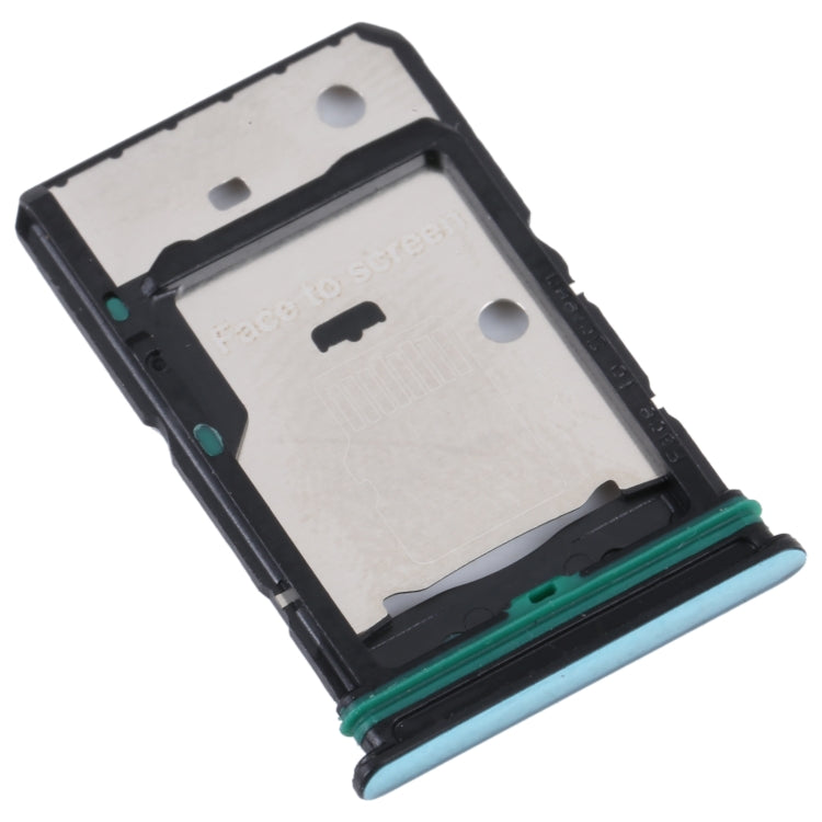 For OPPO Reno7 5G China / Reno7 5G SIM Card Tray + SIM Card Tray + Micro SD Card Tray (Green) - Card Socket by buy2fix | Online Shopping UK | buy2fix