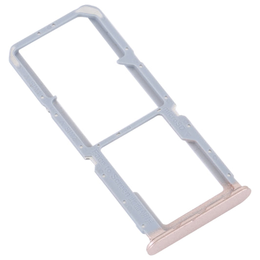 For OPPO Reno7 Z 5G / Reno7 Lite / Reno8 Lite / F21 Pro 5G SIM Card Tray + SIM Card Tray + Micro SD Card Tray (Gold) by buy2fix