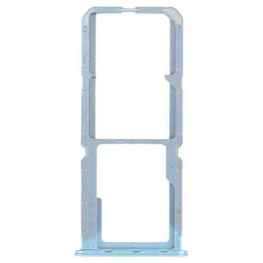 For OPPO Reno7 Z 5G / Reno7 Lite / Reno8 Lite / F21 Pro 5G SIM Card Tray + SIM Card Tray + Micro SD Card Tray (Blue) - Card Socket by buy2fix | Online Shopping UK | buy2fix