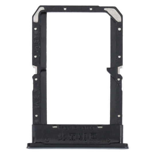 Pour OPPO K10 4G Plateau de carte SIM + Plateau de carte SIM (Noir)