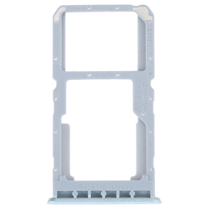 For OPPO A96 4G SIM Card Tray + SIM / Micro SD Card Tray (Blue) - Card Socket by buy2fix | Online Shopping UK | buy2fix