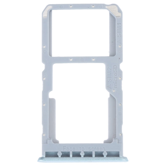 Pour OPPO A96 4G Plateau pour carte SIM + Plateau pour carte SIM / Micro SD (Bleu)