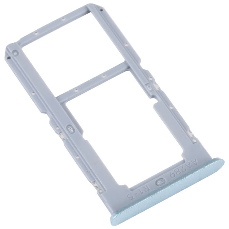 For OPPO A96 4G SIM Card Tray + SIM / Micro SD Card Tray (Blue) - Card Socket by buy2fix | Online Shopping UK | buy2fix