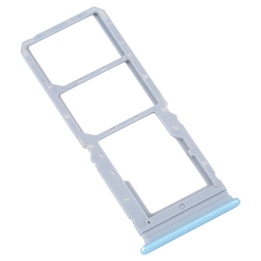 For vivo Y16 SIM Card Tray + SIM Card Tray + Micro SD Card Tray (Blue) by buy2fix