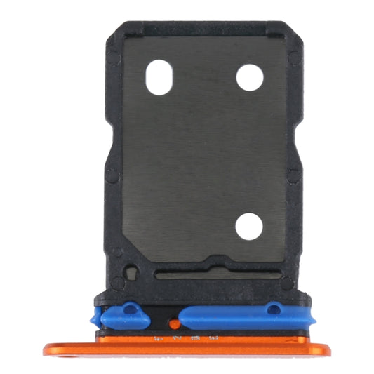 For vivo X80 SIM Card Tray + SIM Card Tray (Orange) - Card Socket by buy2fix | Online Shopping UK | buy2fix