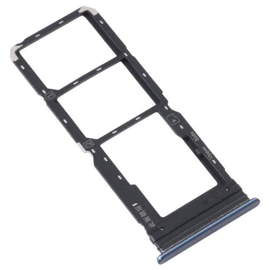 For vivo Y21 2021 / Y21S / Y21T / Y21T India SIM Card Tray + SIM Card Tray + Micro SD Card Tray (Dark Blue) by buy2fix