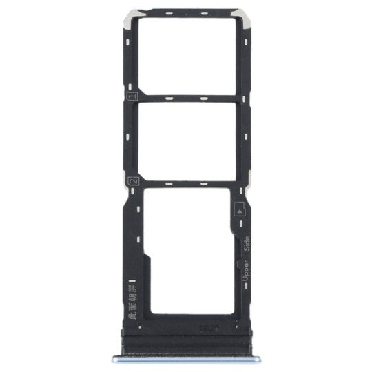 Pour Vivo Y21 2021 / Y21S / Y21T / Y21T Inde Plateau de carte SIM + Plateau de carte SIM + Plateau de carte Micro SD (Violet clair)