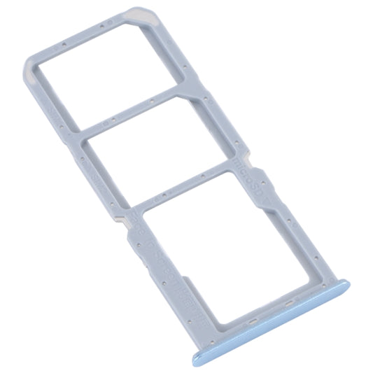 For Realme C30 SIM Card Tray + SIM Card Tray + Micro SD Card Tray (Blue) by buy2fix