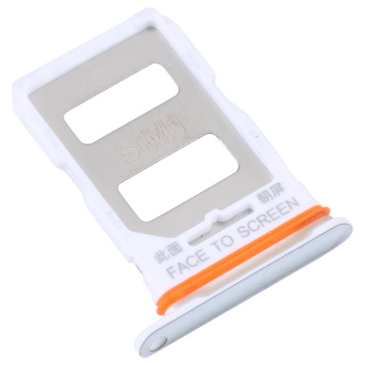 For Xiaomi Redmi K50 Ultra / 12T / 12T Pro SIM Card Tray + SIM Card Tray(Silver) by buy2fix