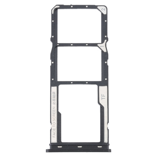 Pour Xiaomi Redmi A1 2022 / Redmi A1+ Plateau pour carte SIM + Plateau pour carte SIM + Plateau pour carte Micro SD (Noir)
