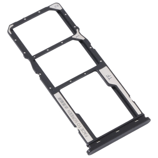 For Xiaomi Redmi A1 2022 / Redmi A1+ SIM Card Tray + SIM Card Tray + Micro SD Card Tray (Black) by buy2fix