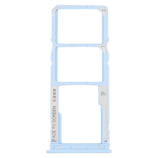 Pour Xiaomi Redmi A1 2022 / Redmi A1+ Plateau pour carte SIM + Plateau pour carte SIM + Plateau pour carte Micro SD (Bleu)