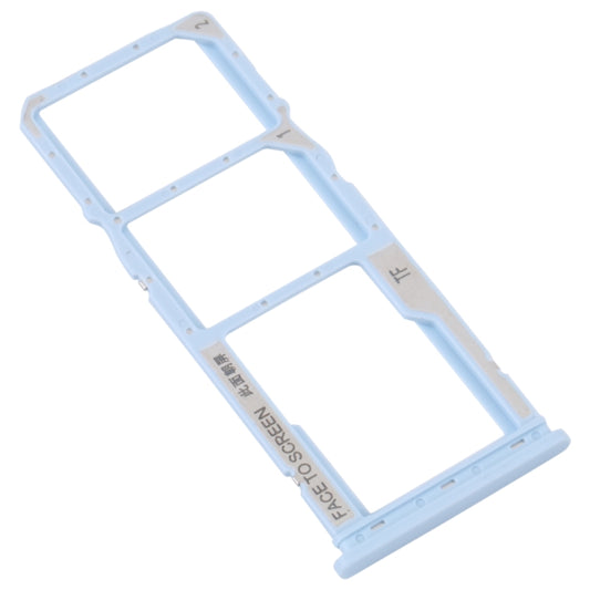 For Xiaomi Redmi A1 2022 / Redmi A1+ SIM Card Tray + SIM Card Tray + Micro SD Card Tray (Blue) by buy2fix