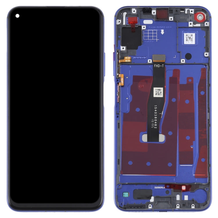 Original LCD Screen For Honor 20 / Huawei Nova 5T Digitizer Full Assembly with Frame(Blue) - Repair & Spare Parts by buy2fix | Online Shopping UK | buy2fix