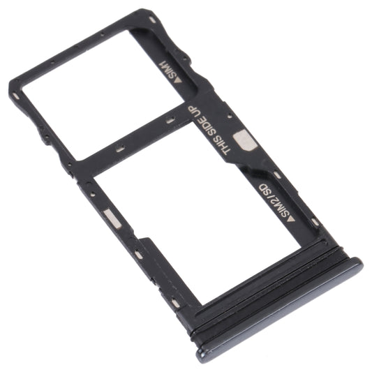 For TCL 20 5G Original SIM Card Tray + SIM / Micro SD Card Tray(Black) by buy2fix