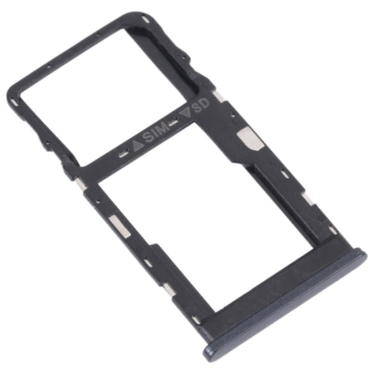 For TCL 20 R 5G Original SIM Card Tray + Micro SD Card Tray(Black) by buy2fix