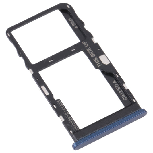 For TCL 20 R 5G Original SIM Card Tray + Micro SD Card Tray(Blue) by buy2fix