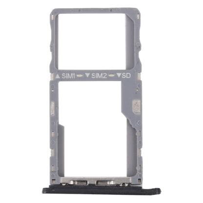 For Alcatel 1V 2020 Original SIM Card Tray + SIM / Micro SD Card Tray (Black) - Card Tray by buy2fix | Online Shopping UK | buy2fix