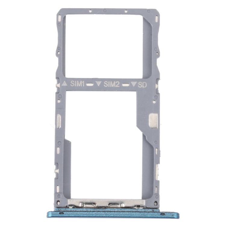 For Alcatel 1V 2020 Original SIM Card Tray + SIM / Micro SD Card Tray (Green) - Card Tray by buy2fix | Online Shopping UK | buy2fix