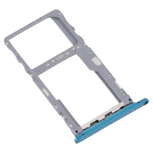 For Alcatel 3L 2020 Original SIM Card Tray + Micro SD Card Tray (Green) by buy2fix