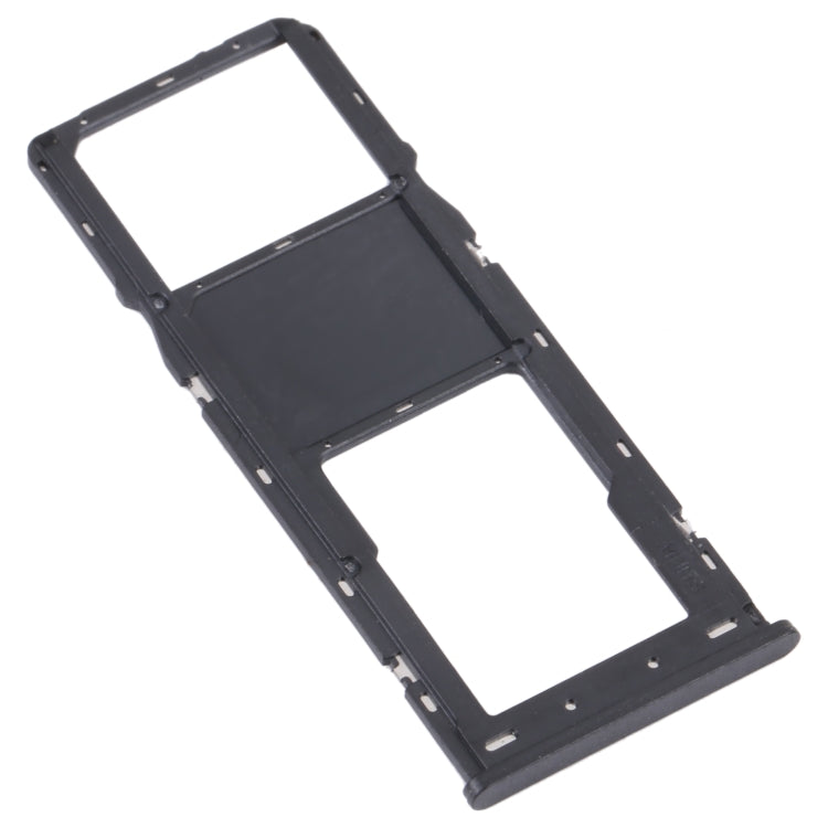 For Alcatel 1V 2021 Original SIM Card Tray + Micro SD Card Tray(Black) - Card Tray by buy2fix | Online Shopping UK | buy2fix
