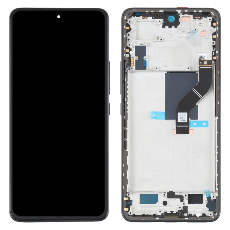 Original LCD Screen For Xiaomi 12 Lite Digitizer Full Assembly with Frame (Black) - Repair & Spare Parts by buy2fix | Online Shopping UK | buy2fix
