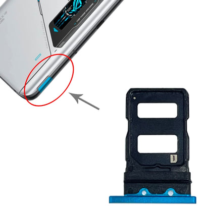 For Asus ROG Phone 6 SIM Card Tray + SIM Card Tray (Blue) by buy2fix