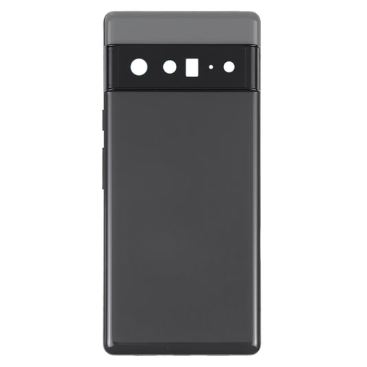 For Google Pixel 6 Pro Battery Back Cover with Middle Frame(Black) by buy2fix