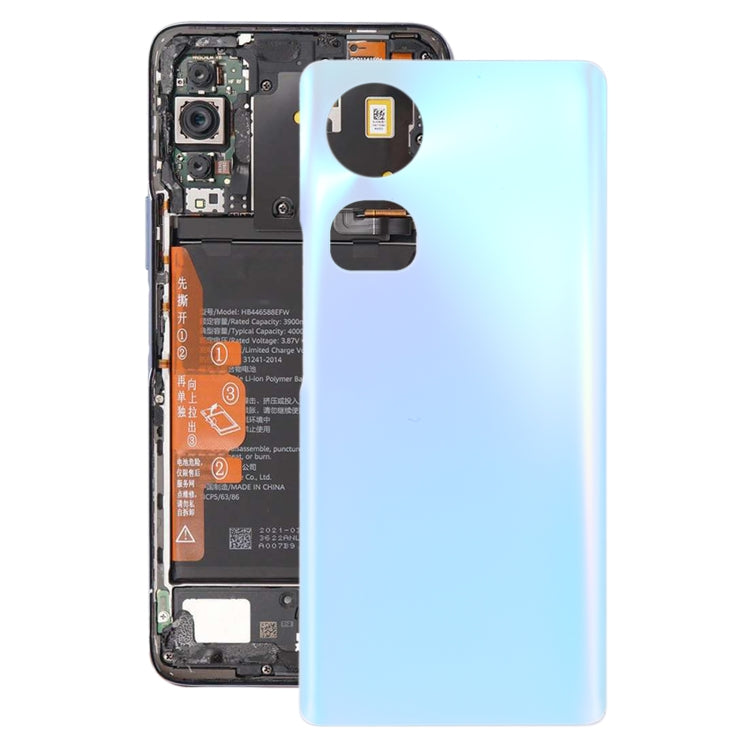 For Honor 70 OEM Glass Battery Back Cover(Blue) - Repair & Spare Parts by buy2fix | Online Shopping UK | buy2fix