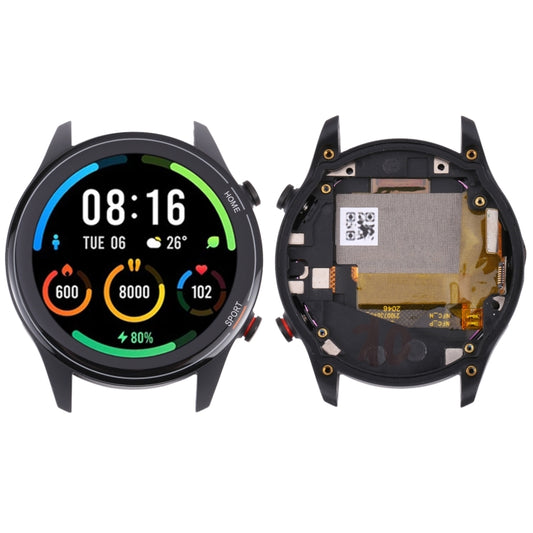 Original LCD Screen For Xiaomi Mi Watch / Watch Color Sport / Watch Revolve Active Digitizer Full Assembly with Frame (Black) - Repair & Spare Parts by buy2fix | Online Shopping UK | buy2fix