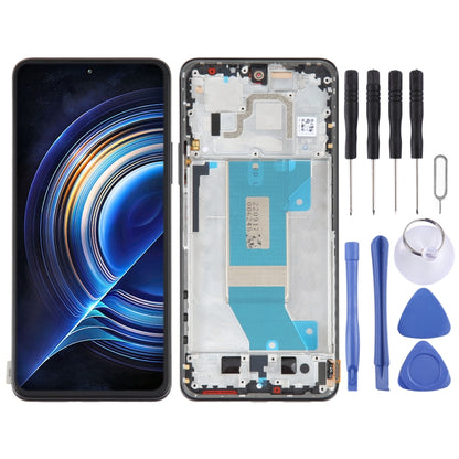 AMOLED Original LCD Screen For Xiaomi Redmi K50 / K50 Pro Digitizer Full Assembly with Frame (Black) - Repair & Spare Parts by buy2fix | Online Shopping UK | buy2fix