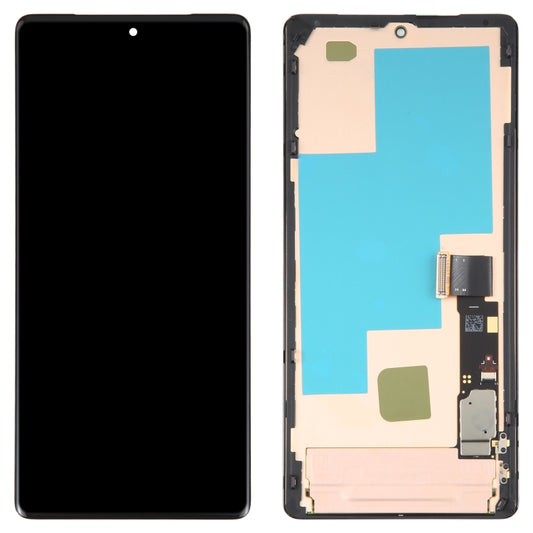 For Google Pixel 7 Pro GV4BC GE2AE Original AMOLED LCD Screen Digitizer Full Assembly with Frame (Black) by buy2fix