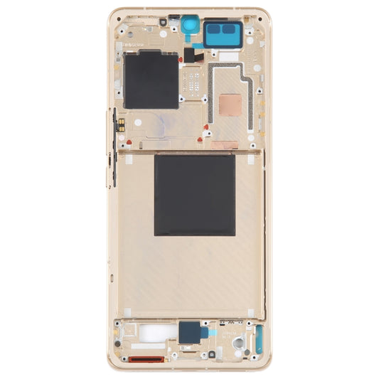 For Xiaomi 12S Ultra Original Front Housing LCD Frame Bezel Plate (Gold) by buy2fix