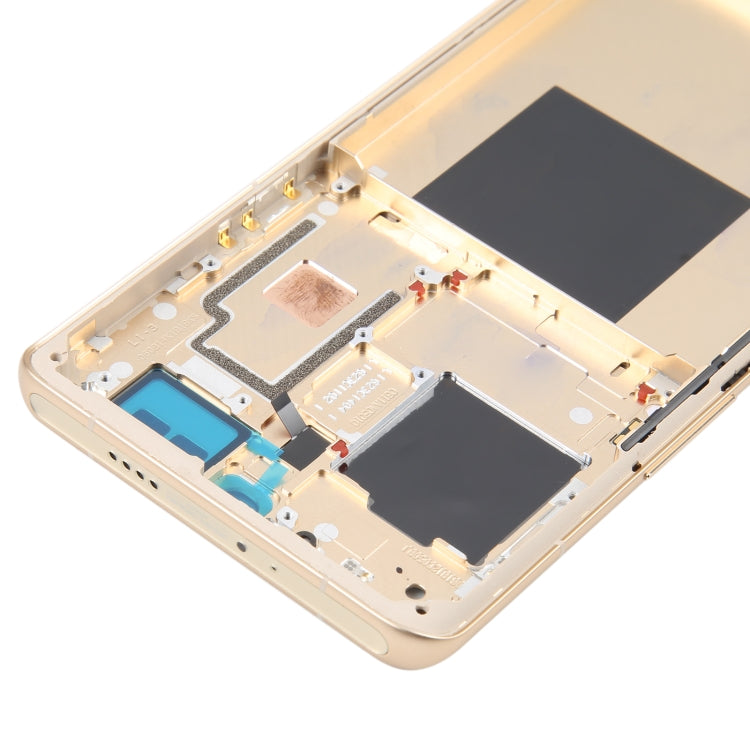 For Xiaomi 12S Ultra Original Front Housing LCD Frame Bezel Plate (Gold) - Repair & Spare Parts by buy2fix | Online Shopping UK | buy2fix