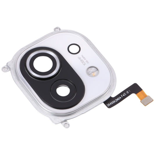 For Xiaomi Mi 11 Back Camera Lens Frame (White) by buy2fix