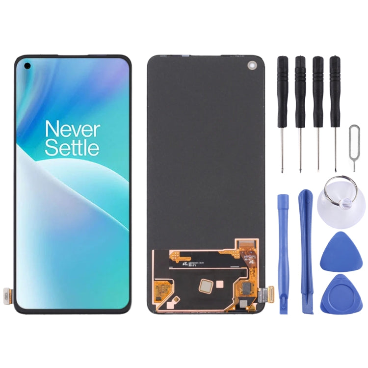 AMOLED LCD Screen For OnePlus Nord 2T CPH2399 CPH2401 with Digitizer Full Assembly (Black) - Repair & Spare Parts by buy2fix | Online Shopping UK | buy2fix