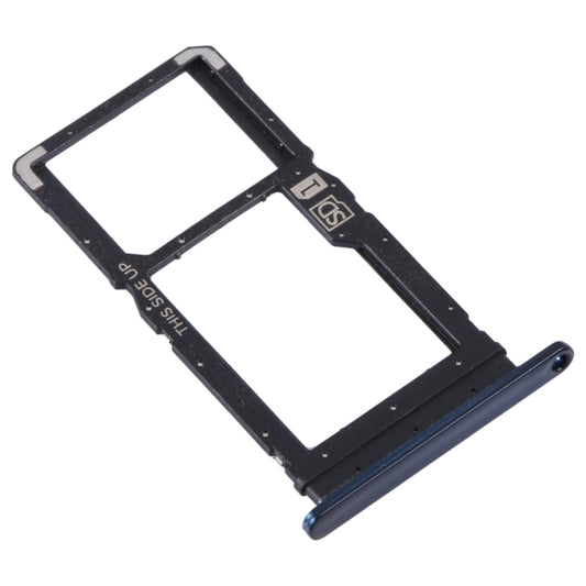 For Motorola Moto One Fusion Plus Original SIM Card Tray + Micro SD Card Tray (Blue) by buy2fix