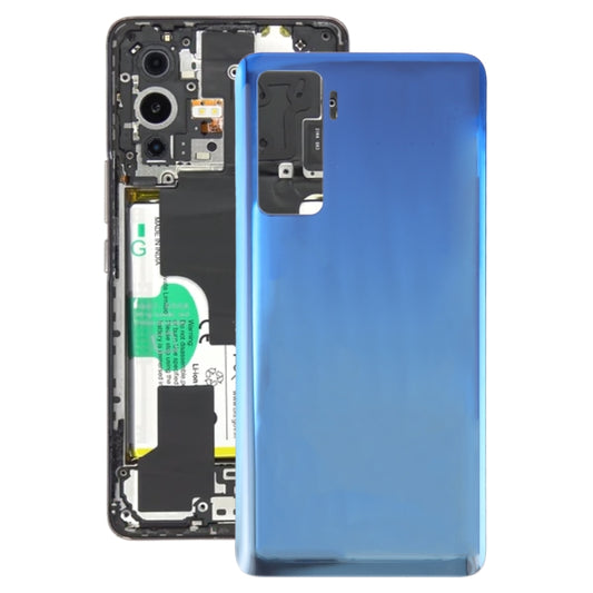 For vivo iQOO 5 5G OEM Glass Battery Back Cover(Blue) - Repair & Spare Parts by buy2fix | Online Shopping UK | buy2fix